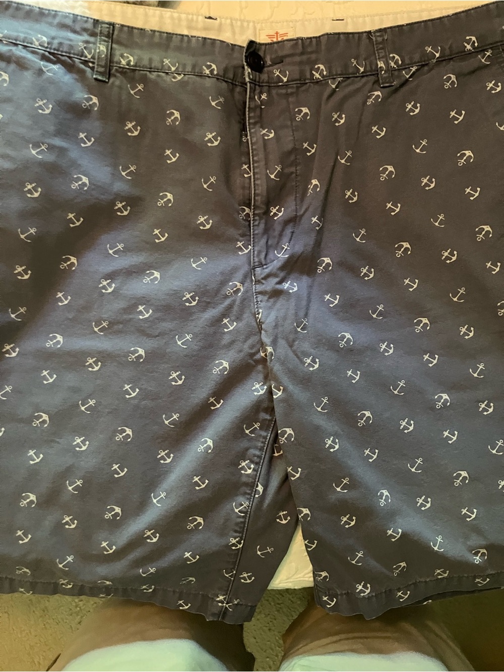 Dockers Navy Anchor-Print Men’s Shorts